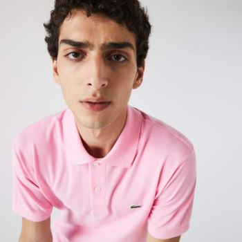 Lacoste Classic Fit L.12.12 Polo Shirt Pánské - Šortky Růžové | CZ-6Kgwbu